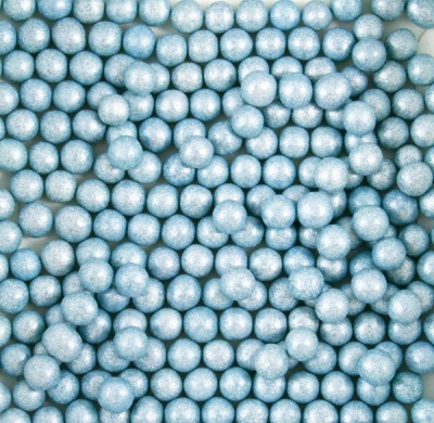 Pearlised Blue 6mm Pearls